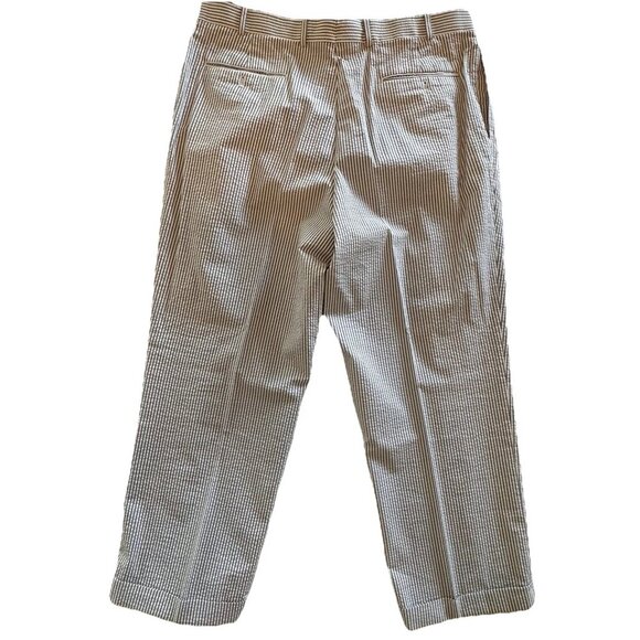 Haspel Seersucker Suit Pants 100% Cotton - Pants 40W Blue/white $245 - Picture 3 of 13